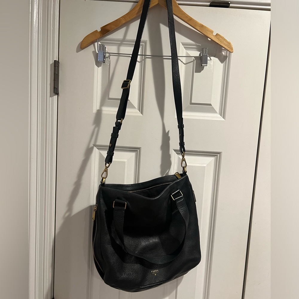 Fossil genuine leather crossbody purse